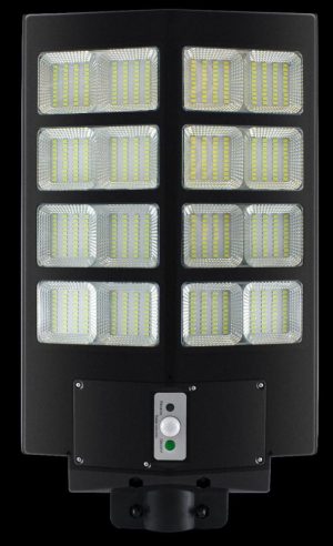 كشاف طاقة شمسية 800 واط عمود | 16 شريحة ليد بتصميم منحني وتوزيع مثالي للضوء